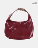 Coryl Leather Eyelet Leopard Hobo Shoulder Bag