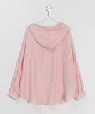 Youkus Summer Hood See-through Long Sleeve Shirt