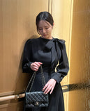 Enabel Chiffon Tie Bustier Flare One Piece