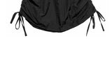 Alter Nylon Shirring Layered One Piece