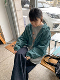 Ahi Crop Hood String Wind Jumper