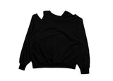 Joying Shoulder Slit Sweatshirt