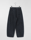 Yuhai Stripe Balloon Wide Denim Pants