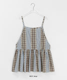 Fume Check Stripe Two Way Sleeveless Mini One Piece