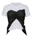 Bustier Layered T-Shirt