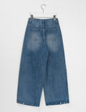 Zidue cut denim wide pants