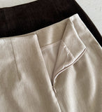 Forest Suede H-Line Long Skirt