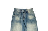 Aker Hood Washing Wide Denim Pants