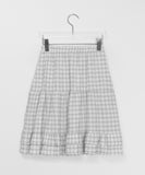 Tour Summer Check Frill Midi Skirt
