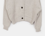 Alpo high neck button knit cardigan