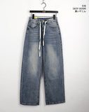Acre String Washing Wide Denim Pants