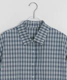 Hinbo Summer Check Roll-up Short Sleeve Shirt