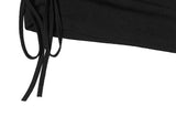 Chyuleu One-Shoulder Unbalanced Shirring Tee