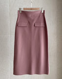 Hoyren Flap H-Line Long Skirt