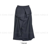 FLOWING DART DRAPE SKIRT