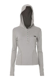 Button Up Lace Hoodie
