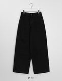 Tomoru Pintuck Cotton Wide Pants