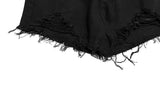 Chemi Black Damage Short Pants