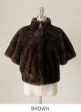 Benuz Eco Fur Mink Semi Polar Zip-Up Jacket