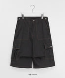 Heba Parachute Cargo Bermuda Pants