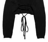 Kenzie Back Slit Bolero Strap Knit