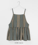Fume Check Stripe Two Way Sleeveless Mini One Piece