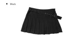 Seat Diagonal Belt Mini Skirt