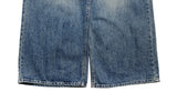 Nerf Mid Blue Brush Washing Denim Wide Pants