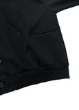 BUTTON OVERSIZED HOODIE ZIP-UP