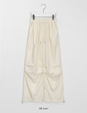 Zevner Banding Nylon Wide Pants