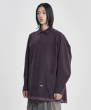 3D Raglan String Overshirt