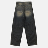 Akiji cut wide denim pants