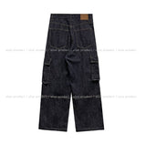 Abe Raw Stitch Cargo Denim Pants