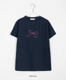 Elito Ribbon Printing Short Sleeve Tee