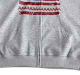 America Crop Hooded Zip-Up