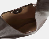 Sheet Eyelet Leather Shoulder Bag