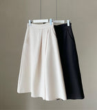 Renea Satin Flare Skirt