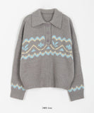 Fallen Nordic Wool Collar Knit