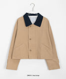 Henda Color Matching Collar Jacket