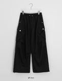 Hedind diagonal cargo wide pants