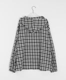 Gakoi Brushed Check Hood Over Shirt
