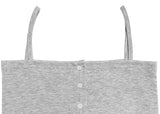 Deo button split sleeveless