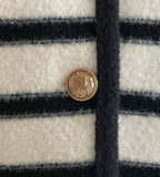 Derons Color Matching Stripe Knit Cardigan Jacket