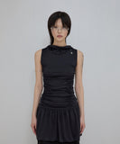 Hooded High Neck Dress