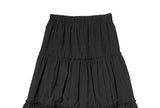 Vito Tiered Long Banding Skirt