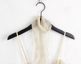 Allu Scarf Set Chiffon Can Can Frill Sleeveless Blouse