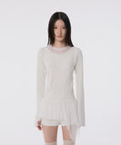 Layered Lace Frill Long Sleeve