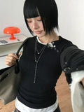 LINE-UP SNAP RIB LONGSLEEVE