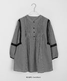 Aika Punching Pintuck Blouse