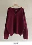 Jerib V-neck Loose Fit Knit